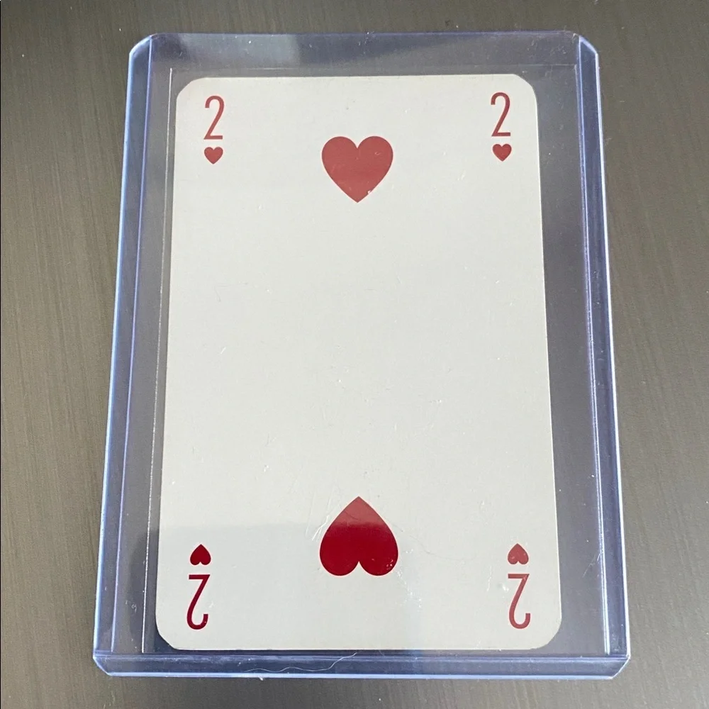 Louis Vuitton Burgundy Playing Card Collectible